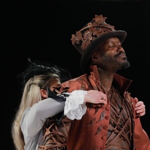 Djibril Cissé - Défilé du 24ème Salon du Chocolat à Paris en faveur de l'association Mécénat Chirurgie Cardiaque au Parc des Expositions de la Porte de Versailles à Paris le 30 octobre 2018. © CVS-Veeren/Bestimage