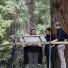 Le prince Harry, duc de Sussex et Meghan Markle, duchesse de Sussex (enceinte) visitent le site Redwoods Tree Walk à Rotorua, Nouvelle Zélande le 31 octobre 2018.