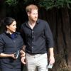 Le prince Harry et Meghan Markle visitent le site Redwoods Treewalk à Rotorua, Nouvelle Zélande le 31 octobre 2018.