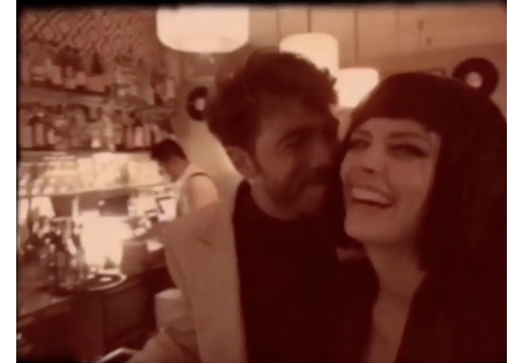 Gian Marco Tavani et Elodie Frégé sur une vidéo publiée sur Instagram le 31 octobre 2018.