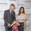 Alec Baldwin, sa femme Hilaria Baldwin et leur fille Carmen Gabriela Baldwin à la soirée de gala "2018 Arthur Miller Foundation Honors" à New York le 22 octobre 2018