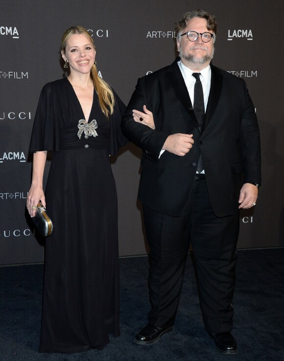 Guillermo Del Toro et son amie Kim Morgan à la soirée LACMA Art + Film en l'honneur de Catherine Opie et Guillermo Del Toro présentée par Gucci à Los Angeles, le 3 novembre 2018