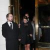 La princesse Eugenie d'York quittant la soirée privée Casamigos organisée au restaurant Isabel à Londres le 2 novembre 2018, sa première apparition depuis son mariage le 12 octobre avec Jack Brooksbank, ambassadeur de la marque de tequila de George Clooney et Rande Gerber.