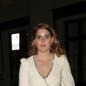 La princesse Beatrice d'York quittant la soirée privée Casamigos organisée au restaurant Isabel à Londres le 2 novembre 2018.