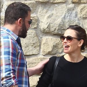 Jennifer Garner et son ex Ben Affleck se retrouvent avec leurs enfants Violet, Seraphina et Samuel après la messe dominicale à Pacific Palisades, le 4 novembre 2018.