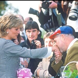 Lady Diana à Birmingham en octobre 1995.