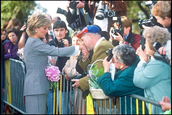 Lady Diana à Birmingham en octobre 1995.