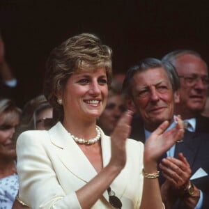 Lady Diana à Wimbledon en 1995.