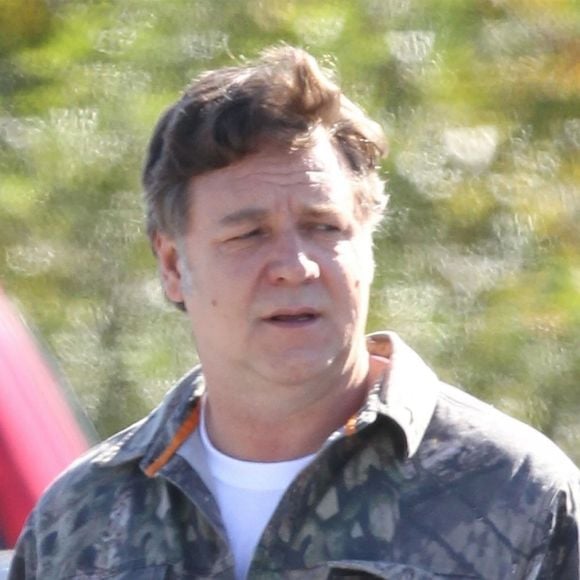 Exclusif - Russell Crowe sur le tournage de 'Boy Erased' à Atlanta, le 16 octobre 2017