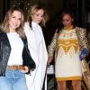 Mel C (Melanie Chisholm), Geri Halliwell, Mel B (Melanie Brown) - Les Spice Girls quittent leur hôtel et se rendent sur les studios de la BBC Radio 2 à Londres le 7 novembre 2018.