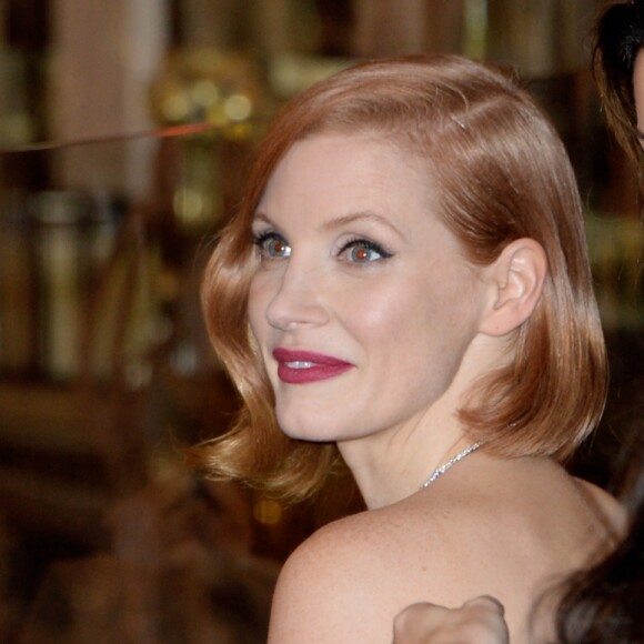 Jessica Chastain - Inauguration du Grand Sapin de la Maison Piaget aux Galeries Lafayette Paris Haussmann. Paris, le 7 novembre 2018. © Veeren/Bestimage
