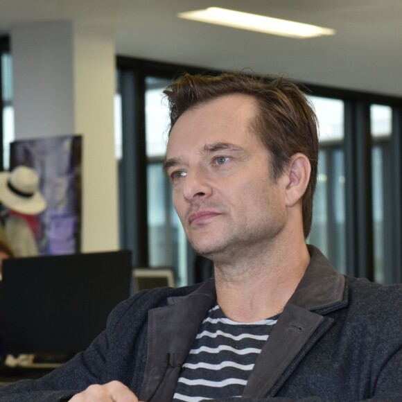 Exclusif - David Hallyday en interview pour Purepeople dans les locaux de Webedia à Levallois-Perret, le 9 janvier 2016. © Giancarlo Gorassini/Bestimage