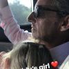 Giulia et Nicolas Sarkozy, câlins, s'invitent dans les stories de Carla Bruni sur Instagram, le 25 août 2018.