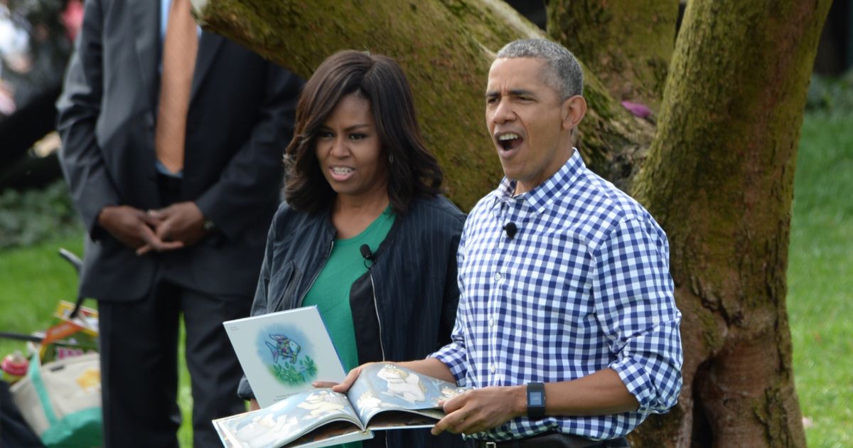 Barack Obama et sa femme Michelle Obama lors de la traditionnelle ...