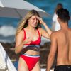 Eugenie Bouchard profite d'un après-midi ensoleillé sur la plage de Miami. Le 12 novembre 2018.