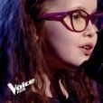 Emma dans "The Voice Kids 5" sur TF1, le 30 septembre 2018.