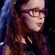 Emma dans "The Voice Kids 5" sur TF1, le 30 septembre 2018.
