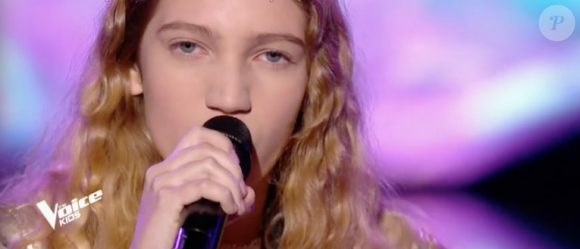 Lili dans "The Voice Kids 5" sur TF1, le 30 novembre 2018.