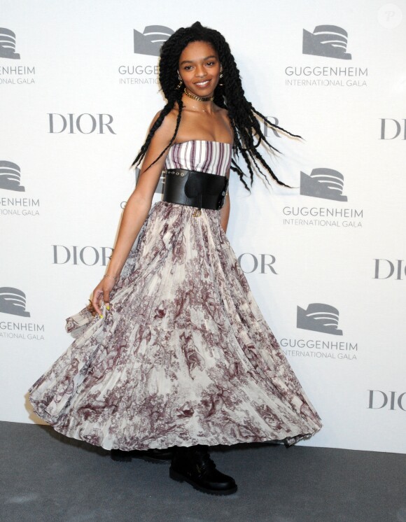 La fille de Lauryn Hill et petite-fille de Bob Marley, Selah Marley, assiste à la soirée pré-Gala International Guggenheim rendu possible par Dior au musée Solomon R. Guggenheim. New York, le 14 novembre 2018.