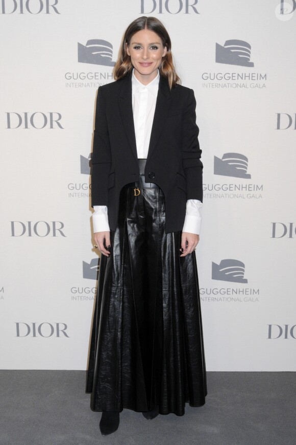 Olivia Palermo assiste à la soirée pré-Gala International Guggenheim rendu possible par Dior au musée Solomon R. Guggenheim. New York, le 14 novembre 2018.