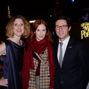 Exclusif - Amandine de Souza (Directrice du BHV MARAIS), Audrey Fleurot et Olivier Bron (Directeur Réseau GL, BHV MARAIS et International) - Le BHV Marais fête "Le retour de Mary Poppins" au cinéma à Paris le 14 novembre 2018. © Rachid Bellak/Bestimage