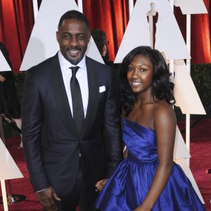 Idris Elba et sa fille Isan Elba à la 87ème cérémonie des Oscars à Hollywood, le 22 février 2015.