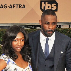 Idris Elba et sa fille Isan Elba - 22e "Annual Screen Actors Guild Awards" à Los Angeles. © CPA /BESTIMAGE