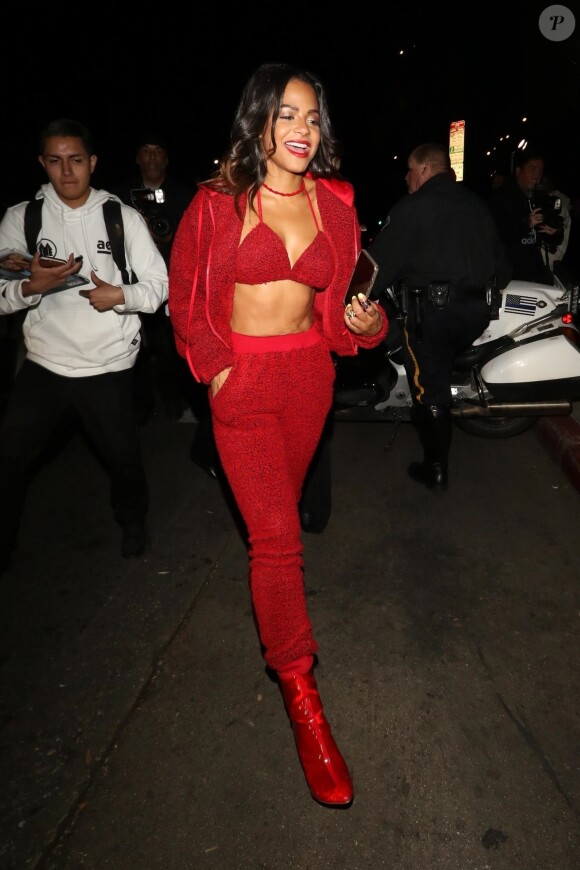 Christina Milian - People à l'exterieur de la soirée Fashion Nova à Los Angeles le 14 novembre 2018.