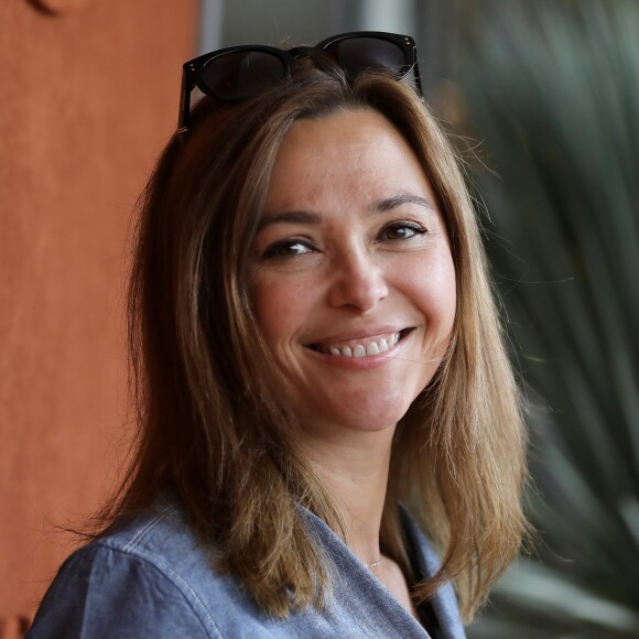 Sandrine Quétier au village des Internationaux de France de Tennis de Roland Garros à Paris le 2 juin 2018. © Dominique Jacovides-Cyril Moreau / Bestimage