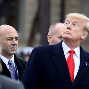 Le président des Etats-Unis Donald Trump et sa femme la Première Dame Melania Trump - Cérémonie internationale du centenaire de l'Armistice du 11 novembre 1918 à l'Arc de Triomphe à Paris, France, le 18 novembre 2018.