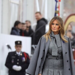 Le président des Etats-Unis Donald Trump et sa femme la Première Dame Melania Trump - Cérémonie internationale du centenaire de l'Armistice du 11 novembre 1918 à l'Arc de Triomphe à Paris, France, le 18 novembre 2018.