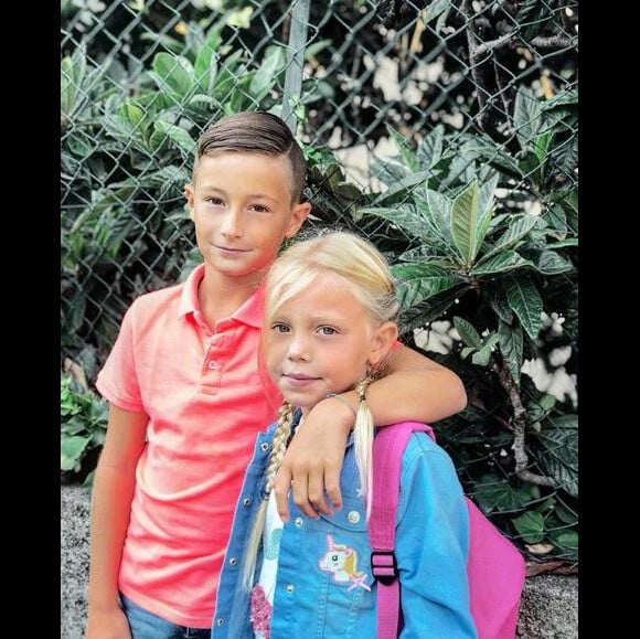 Mathys et Louane, les enfants de Roxane du "Meilleur Pâtissier", Instagram, 3 septembre 2018