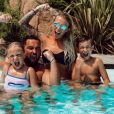 Roxane, son mari et leurs enfants Louane et Mathys - Instagram, 23 août 2018
