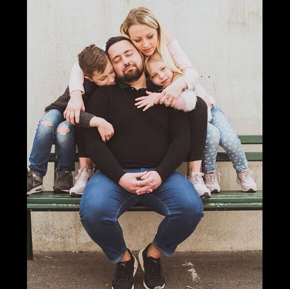Roxane du "Meilleur Pâtissier", son mari Loïc et ses enfants Louane et Mathys - Instagram, 11 août 2018