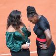 Serena Williams et Marion Bartoli dans les tribunes des internationaux de tennis de Roland Garros à Paris, jour 3, le 29 mai 2018. Cyril Moreau / Dominique Jacovides / Bestimage