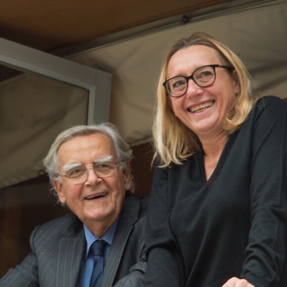 Bernard Pivot, Virginie Despentes - Remise du prix Goncourt 2018 à Nicolas Mathieu au restaurant Drouant à Paris. Le 7 novembre 2018 © Alexandre Fay / PixPlanete / Bestimage 07/11/2018 - Paris