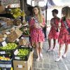 Les candidates au titre de Miss France 2019 ont fait une promenade sur un marché avant de passer le test de culture générale. Le 24 novembre 2018 à l'île Maurice.