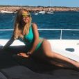 Cathy Guetta en sortie en mer à Ibiza, août 2018