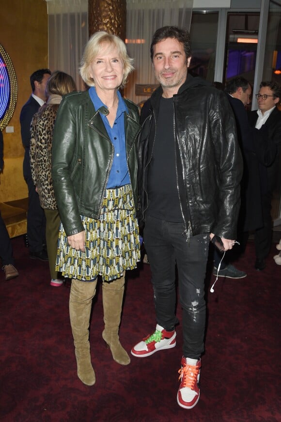 Catherine Ceylac et Richard Orlinski lors de l'inauguration du chalet éphémère "Les Neiges Courchevel" sur la terrasse de l'hôtel Barrière Le Fouquet's à Paris, France, le 26 novembre 2018. © Coadic Guirec/Bestimage