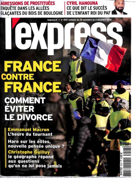L'Express, novembre/décembre 2018.