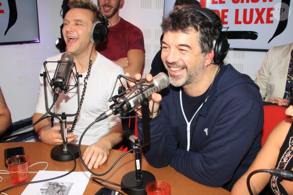 Exclusif - Jeanfi Janssens (Jean-Philippe Janssens) et Stéphane Plaza lors de l'émission "Le Show de Luxe" sur la Radio Voltage à Paris, France, le 26 novembre 2018.