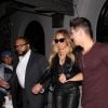 Mariah Carey et son compagnon Bryan Tanaka sont allés dîner au restaurant Craig à West Hollywood le 23 Septembre 2018.