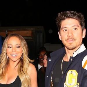 Mariah Carey est allée fêter l'anniversaire de son compagnon Bryan Tanaka (35 ans) au restaurant Mastro à Beverly Hills, le 11 avril 2018.