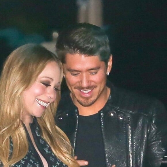 Mariah Carey et son compagnon Bryan Tanaka ont dîné au restaurant à Malibu le 16 janvier 2018.