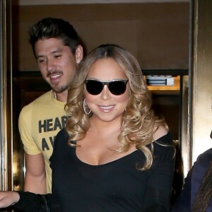 Mariah Carey et son compagnon Bryan Tanaka sont allés jouer au bowling à New York, le 17 août 2017.