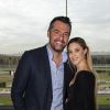 Exclusif - Arnaud Ducret et sa compagne Claire Francisci - Journée spéciale pour l'association SOS Autisme France soutenue par le grand prix d'Amérique à l'hippodrome de Vincennes à Vincennes le 28 novembre 2018. © Pierre Perusseau/Bestimage