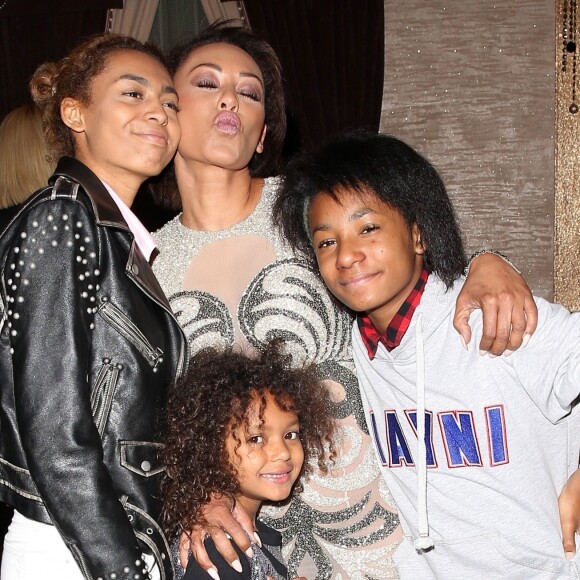 Exclusif - Mel B et ses enfants Phoenix Gulzar, Angel Brown, Madison Belafont - G. Madatyan organise une fête d'anniversaire surprise pour sa meilleure amie Mel B (Melanie Brown) à Los Angeles, le 30 mai 2018