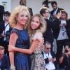 La princesse Camilla de Bourbon des Deux-Siciles et sa fille la princesse Chiara de Bourbon des Deux-Siciles - Montée des marches de la première du film "Vox Lux" lors du 75ème festival du film de Venise, la Mostra le 4 septembre 2018.