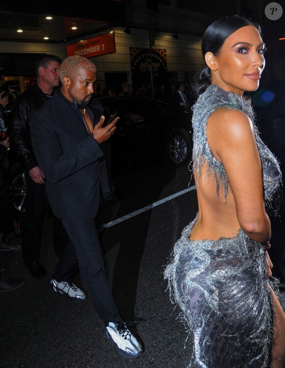 Kim Kardashian et son mari Kanye West ont assisté à la première représentation du spectacle "The Cher Show" à Broadway. New York, le 3 décembre 2018.