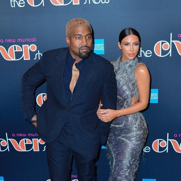 Kim Kardashian et son mari Kanye West ont assisté à la première représentation du spectacle "The Cher Show" à Broadway. New York, le 3 décembre 2018.